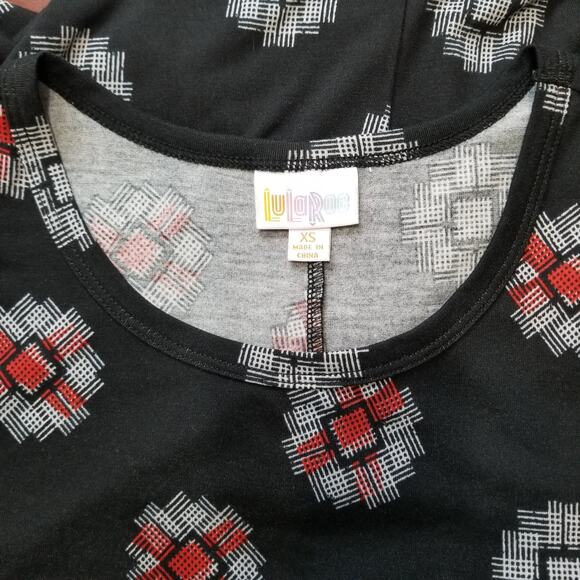 LuLaRoe Womans Pullover Career Casual Sheath Dress Short Sleeve Hi Low Hem Sz XS - Picture 8 of 8